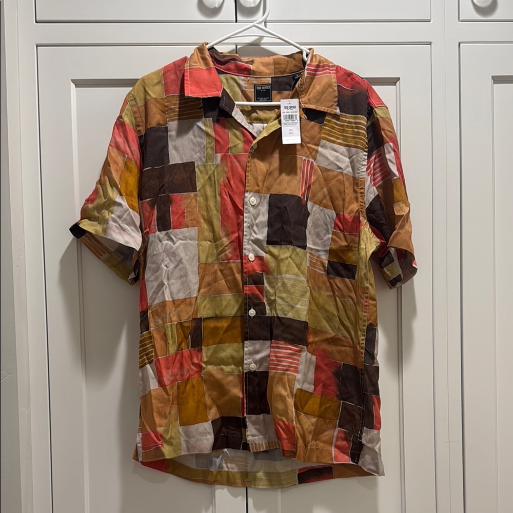 Patchwork Short Sleeve Shirt